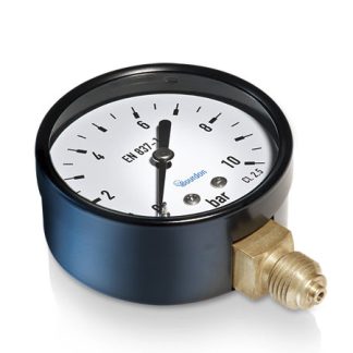 Manometro Bourdon, 0bar → 2.5bar max, Ø est. 50mm