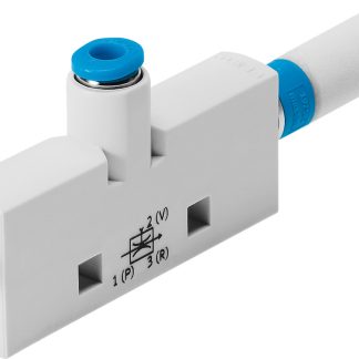 Pompa per vuoto Festo VN-05-H-T2-PQ1-VQ1-RO1, Ø ugello 0.45mm, pressione vuoto max 4.5bar, aspirazione max 6.2L/min,