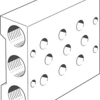 Manifold Festo PRS-1/8-3-B, 3 stazioni, filettatura G 3/8, Alluminio