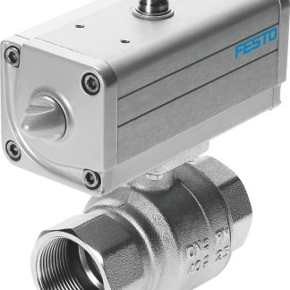 Valvola con attuazione pneumatica Festo, a sfera, 1-1/4poll, 40 bar max