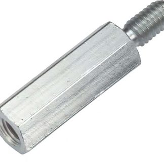 Distanziale filettato Esagonale Femmina/maschio, in Acciaio, L. 23mm, M3