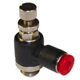 Regolatore in linea Norgren serie Pneufit C, ingresso G 1/8, ingresso tubo Push In 8mm, uscita tubo Push In 8mm