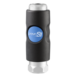 Attacco rapido di sicurezza PREVOST serie prevoS1 ISI 11EB, Filettato G 3/8 Femmina, in Corpo in materiale composito,