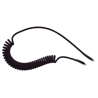 Tubo spiralato PREVOST in Poliuretano, L. 6m max, Øint 6.5mm, Øest 10mm, R 1/4, col. Nero