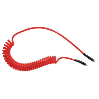 Tubo spiralato PREVOST in Poliuretano, L. 6m max, Øint 6.5mm, Øest 10mm, R 1/4, col. Rosso