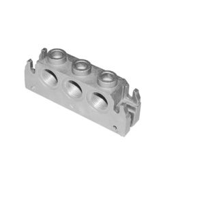 Base sub Norgren CQM/22253/3/31, 1 stazioni, filettatura G 1/2, Alluminio