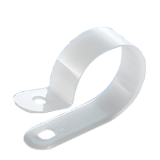 Fermaglio a P in Nylon 66 RS PRO, Ø interno 7.9mm, Ø foro 5mm