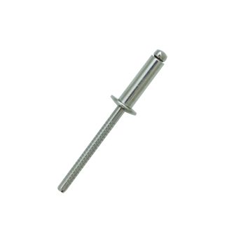 Rivetto Cieco RS PRO in Acciaio Inox, col. Argento, Ø 4.8mm, L. 18mm