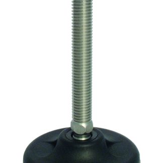 Piedino regolabile RS PRO in Acciaio dolce, Ø 103mm, M24 x 200mm, 2500kg