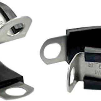 Fermaglio a P in Acciaio inox RS PRO, Ø interno 16mm, Ø foro 6.6mm