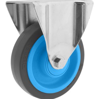 Ruota per carrelli non orientabile Guitel Hervieu in Gomma elastica RESILEX, Ø 160mm, 350kg