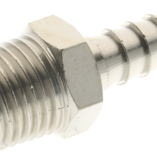 Portagomma RS PRO in Ottone, Diritto, BSPT 3/8" maschio, Ø int. 14mm, 75 bar max