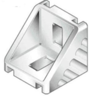 Staffa angolare Bosch Rexroth in Alluminio pressofuso, per profili da 30 mm, scalanatura da 8mm, M6, L. 30mm