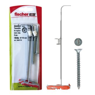 Tassello basculante a testa Svasata Fischer Fixings DUOTEC 10 S K in Nylon, Ø 10mm, L. 39mm