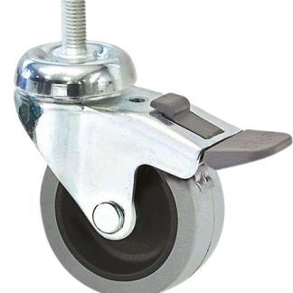 Ruota per carrelli orientabile con freno Guitel Hervieu in Gomma, Ø 50mm, 35kg