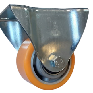 Ruota per carrelli non orientabile Guitel Hervieu in Poliuretano, Ø 100mm, 400kg