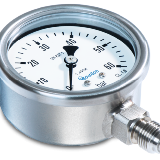 Manometro Bourdon, 0bar → 2.5bar max, G 1/4, Ø est. 63mm