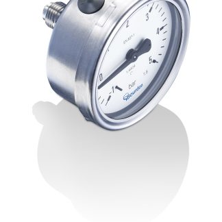 Manometro Bourdon, 0bar → 100bar max, G 1/4, Ø est. 63mm
