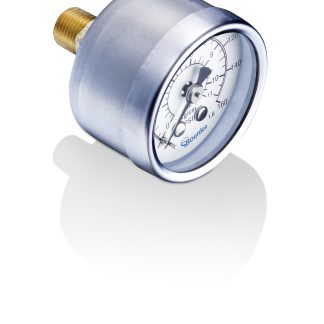 Manometro Bourdon, 0bar → 2bar max, NPT 1/4, Ø est. 40mm
