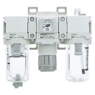 Gruppo FRL SMC AC30-F03G-D, attacco G 3/8, scarico Nessuno, filtrazione 5μm