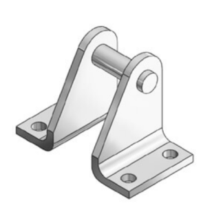 Gancio SMC, serie CG-E, per l'uso con Staffa di montaggio per interruttore automatico