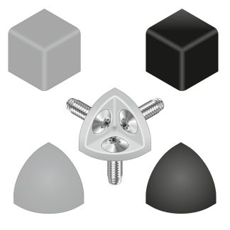 Cappuccio per spigolo Grigio Bosch Rexroth