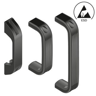 Maniglia porta Bosch Rexroth PA S 26 mm, 58 mm, 195 mm, scanalatura 8 mm, 10 mm