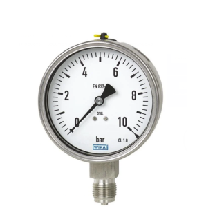 Manometro WIKA, 0bar → 60bar max, G 1/2, Ø est. 63mm