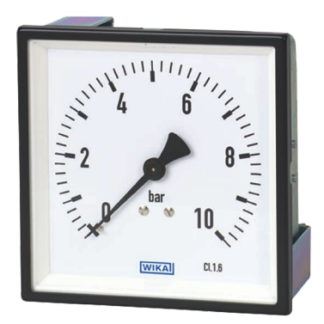 Manometro WIKA, 0bar → 6bar max, G 1/2, Ø est. 96 x 96mm