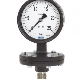 Manometro WIKA, 0mbar → 16mbar max, G 1/2, Ø est. 100mm