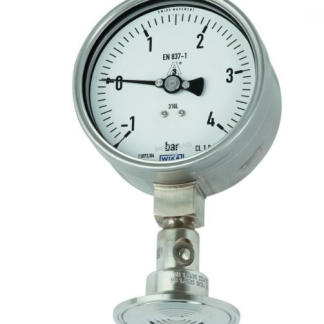 Manometro WIKA, 0bar → 10bar max, DN 38.1, Ø est. 100mm