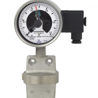 Manometro WIKA, 0bar → 10bar max, G 1/4, Ø est. 100mm