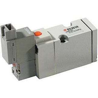 Elettrovalvole per pneumatica SMC, G 1/8, funzione 2 position double, azionamento Solenoide/Pilota, 24V cc