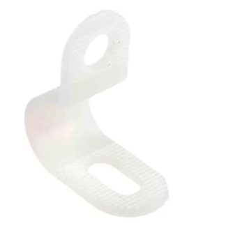 Fermaglio a P in Nylon 66 RS PRO, Ø interno 6.4mm, Ø foro 5mm