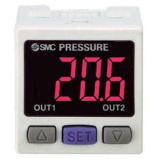 Controller per sensore di pressione SMC, serie PSE300, 2 uscite commutate, 12 → 24V cc, 50mA, IP40, display