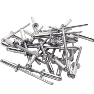 Rivetto Set di rivetti Rapid Agrafage in Alluminio, Ø 4mm, L. 12mm