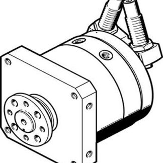 Attuatore rotante pneumatico Festo, Doppio effetto, foro da 40mm, rotazione di 240°, 10 bar max