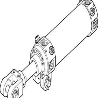 Cilindro pneumatico a stelo Festo DW 565752, Doppio effetto, foro da 63mm, corsa 75mm