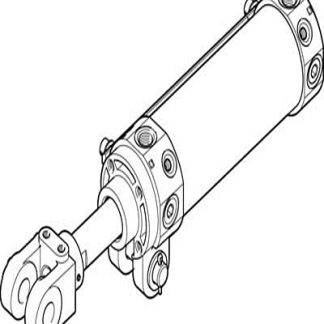 Cilindro pneumatico a stelo Festo DW 558095, Doppio effetto, foro da 50mm, corsa 125mm