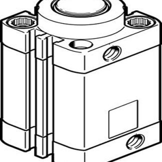 Attuatore a pinza, Festo DFSP-32-20-DS-PA, serie DFSP, foro da 32mm, corsa 20mm, 10 bar max