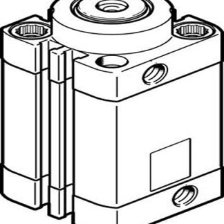 Attuatore a pinza, Festo DFSP-32-25-DF-PA, serie DFSP, foro da 32mm, corsa 25mm, 10 bar max