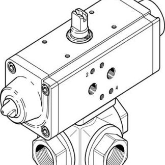 Valvola a sfera con azionamento Pneumatico Festo A singolo effetto, 2 porte 6 - 8.4bar