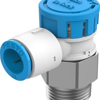 Valvola pneumatica a controllo manuale Festo, Exhaust Air One-way Flow Control, con Manopola rotativa, R 1/2