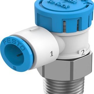 Valvola pneumatica a controllo manuale Festo, Exhaust Air One-way Flow Control, con Manopola rotativa, R 1/4