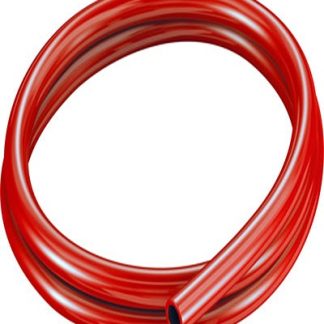 Tubo in plastica Rosso Circolare x 11mm ID x 16mm OD