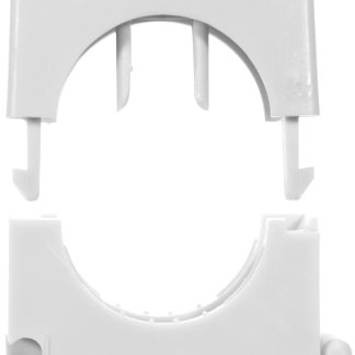 Clip per tubo in Nylon Grigio Fischer Fixings SCH, diametro foro di fissaggio 42mm 32 → 42mm, larghezza 53.5mm,