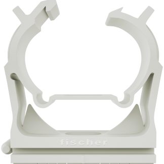 Fascetta stringitubo in Nylon Grigio Fischer Fixings SCN, diametro foro di fissaggio 25mm 25mm, larghezza 42mm, altezza