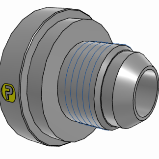 Riduttore filettato dritto idraulico Parker, connettore A: UNF 1 5/8-12 femmina, B: UNF 7/8-14 maschio