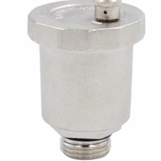 Sfiato automatico in Ottone RS PRO, 10 bar max, maschio BSP 3/8 poll., altezza 67.5mm