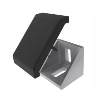 Staffa angolare RS PRO in Alluminio pressofuso, per profili da 40 mm, scalanatura da 10mm, M8